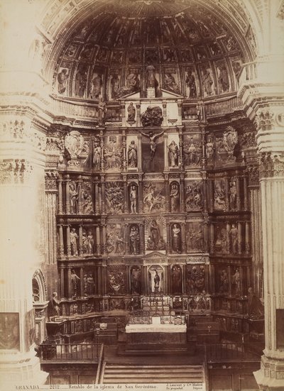 Retable of the church of San Jerónimo, 1570-1605, Granada, Spain, c.1880 by Unknown